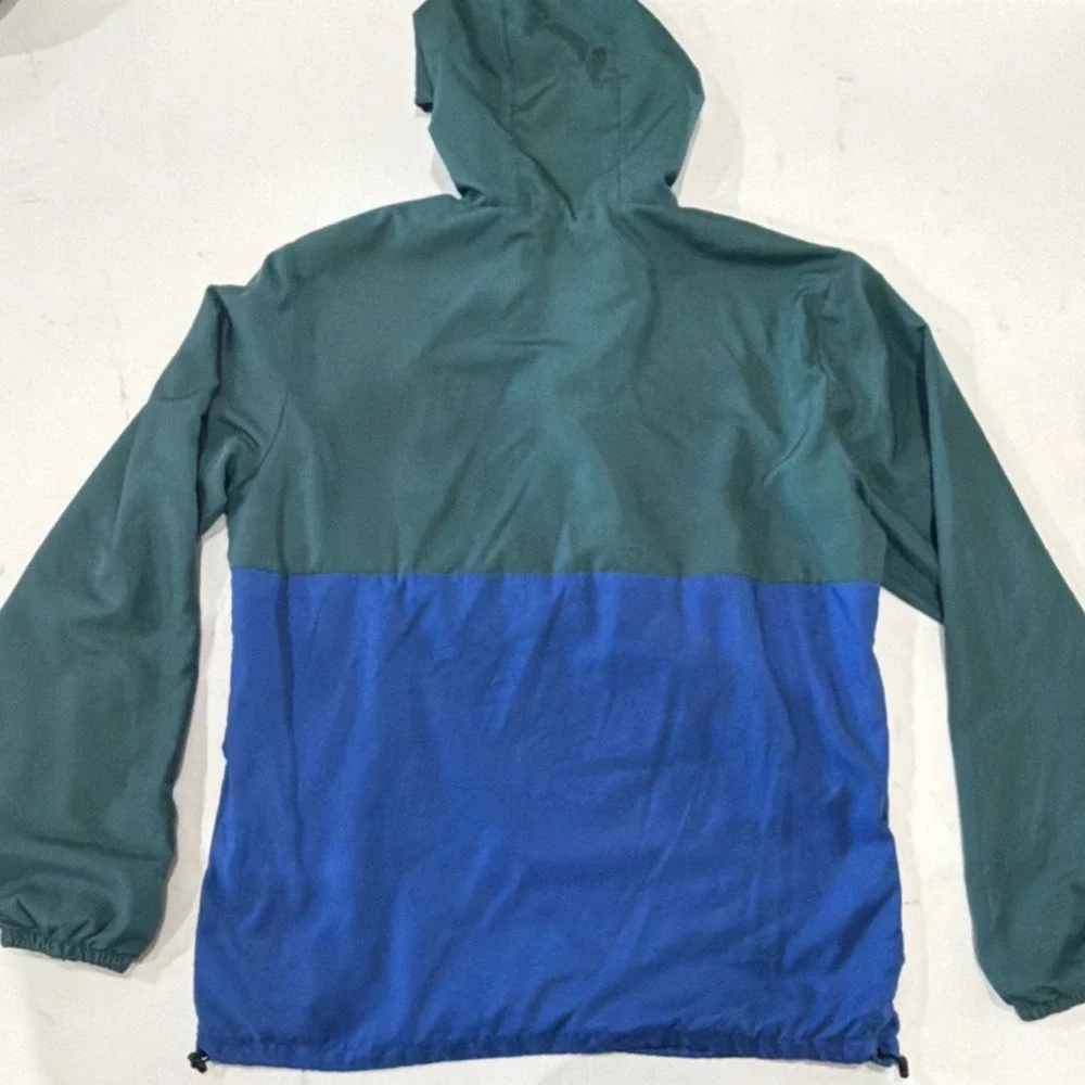 VTG‎ BLACKJACK 1999 USA Colorblock Hooded Windbreaker Jacket XL Vintage Y2K